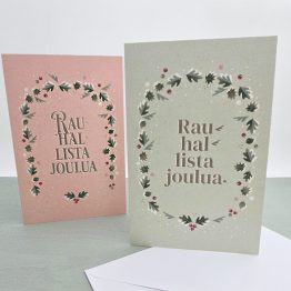 2-os. iso joulukortti | Rauhallista joulua