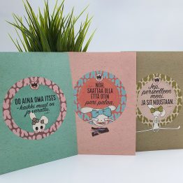Voimalause postikortti | useita erilaisia