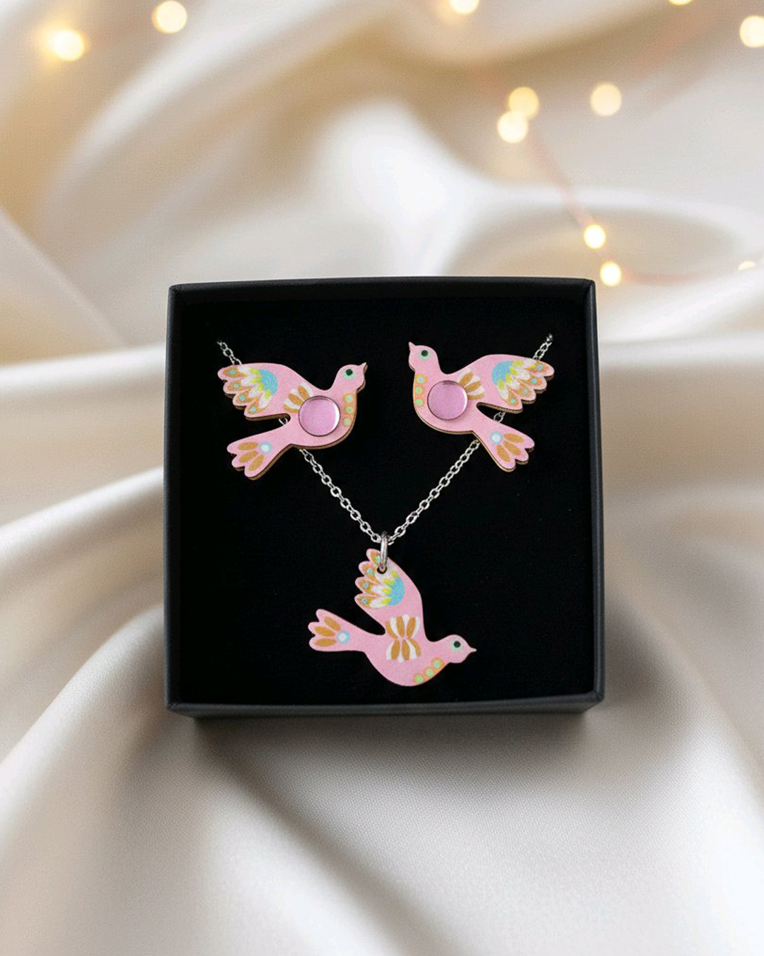 Lintu korusetit, erilaisia | kaulakoru ja korvikset - Image 3