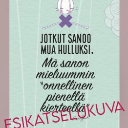 Puhelimen taustakuva | Onnellinen pienellä kierteellä