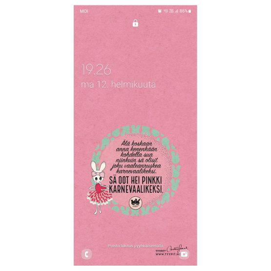 Puhelimen taustakuva | Pinkki karnevaalikeksi - Image 3