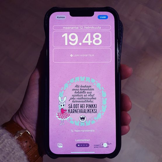 Puhelimen taustakuva | Pinkki karnevaalikeksi - Image 2